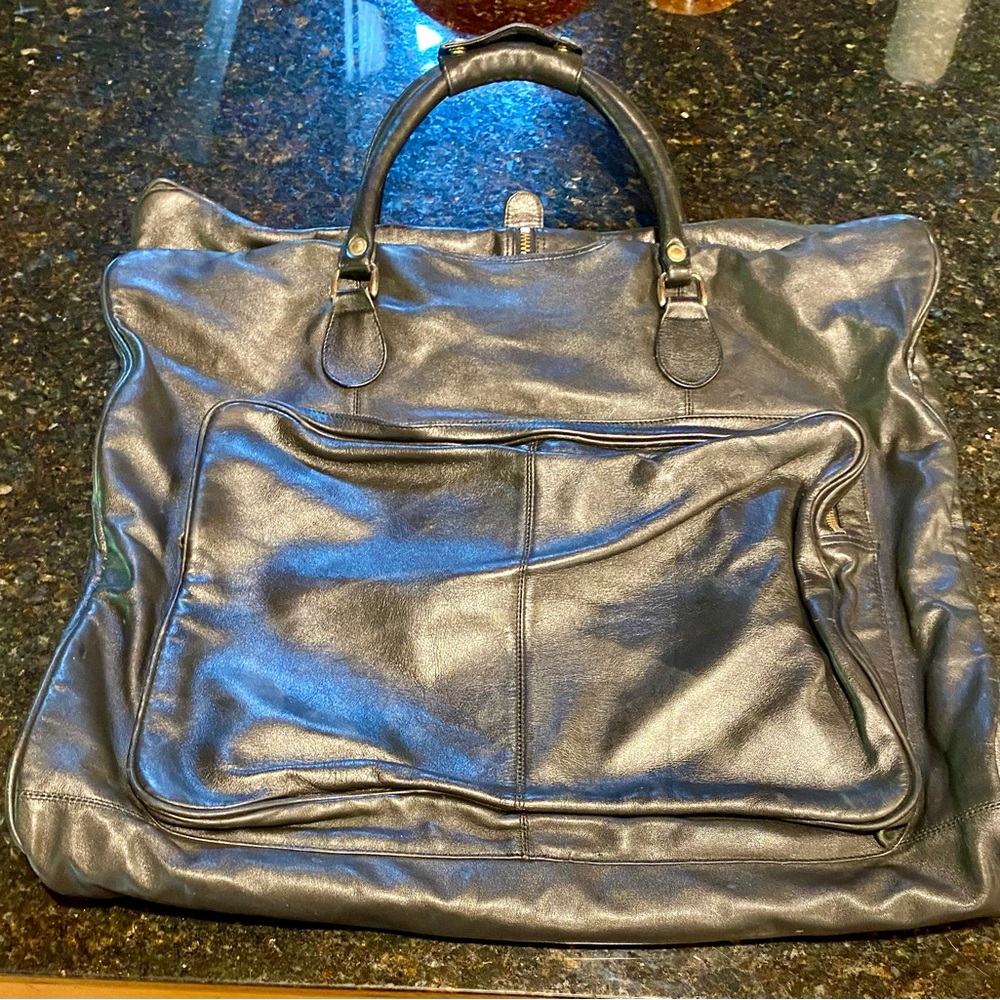 🔥Vintage Genuine Leather Carry-On Garment Hanging Bag🔥 Unisex